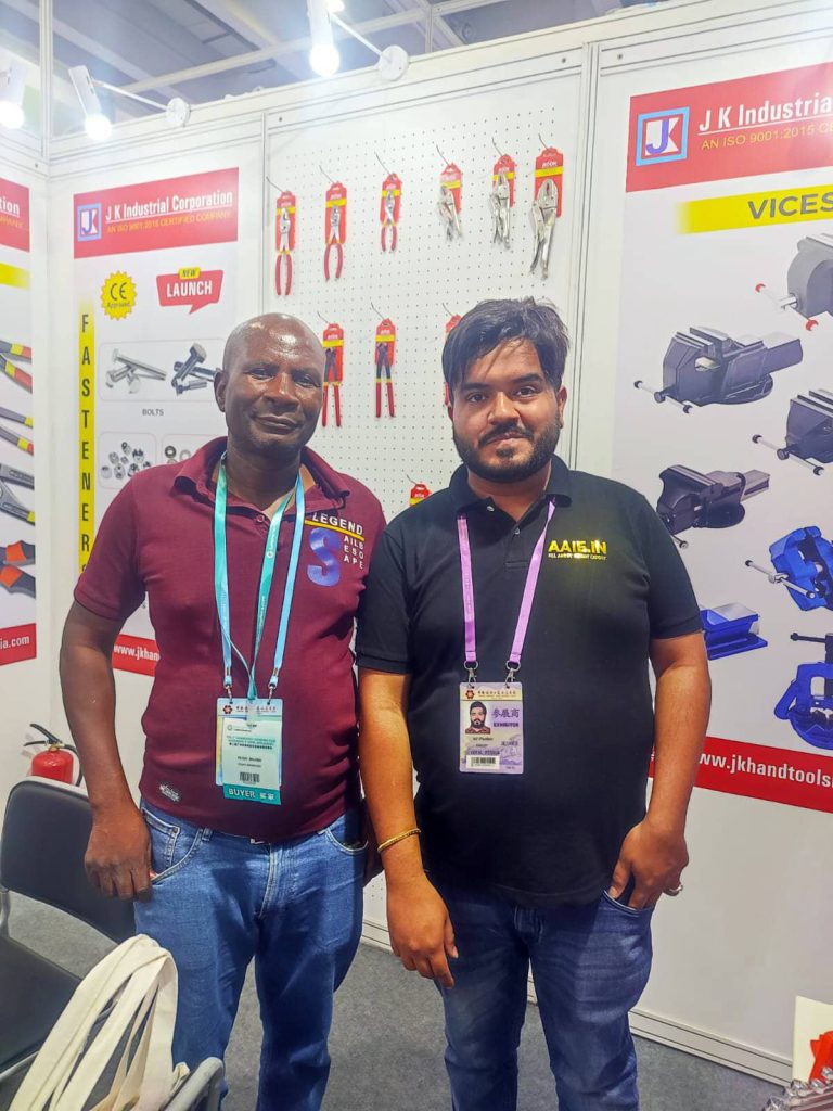 Networking at Our Stall – Handtool Exhibition, Canton Fair, China